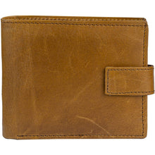 Load image into Gallery viewer, Mens Tri fold Wallet with Coin Pocket - RFID Protected Genuine Leather with Card Holder -