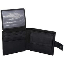 Load image into Gallery viewer, Mens Tri fold Wallet with Coin Pocket - RFID Protected Genuine Leather with Card Holder -