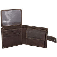 Load image into Gallery viewer, Mens Tri fold Wallet with Coin Pocket - RFID Protected Genuine Leather with Card Holder -