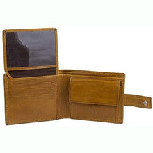 Load image into Gallery viewer, Mens Tri fold Wallet with Coin Pocket - RFID Protected Genuine Leather with Card Holder -
