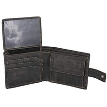 Load image into Gallery viewer, Mens Tri fold Wallet with Coin Pocket - RFID Protected Genuine Leather with Card Holder -