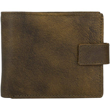 Load image into Gallery viewer, Mens Tri fold Wallet with Coin Pocket - RFID Protected Genuine Leather with Card Holder -