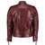 Mens Vintage Red Wine Weybridge Leather Jacket -