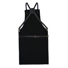 Load image into Gallery viewer, Real Leather Multi-Pocket Apron Butcher Apron - BBQ Apron - Cooking Apron -