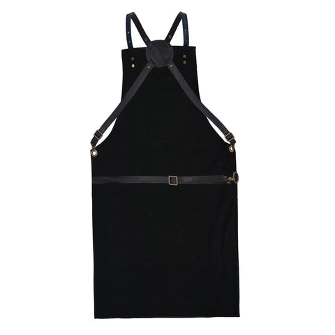 Real Leather Multi-Pocket Apron Butcher Apron - BBQ Apron - Cooking Apron -