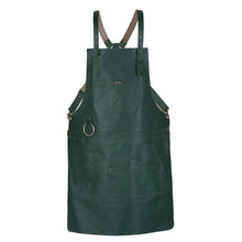 Load image into Gallery viewer, Real Leather Multi-Pocket Apron Butcher Apron - BBQ Apron - Cooking Apron -
