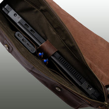 Load image into Gallery viewer, Rustic Distressed Black Leather Laptop Messenger Bag for Men &amp; Women -