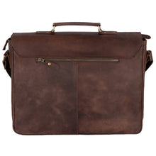 Load image into Gallery viewer, Rustic Distressed Brown Leather Laptop Messenger Bag for Men &amp; Women -