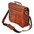 Vintage Tan Leather Laptop MacBook Messenger Bags -