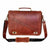 Vintage Tan Leather Laptop MacBook Messenger Bags -