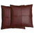 2x Vintage Brown Leather Sofa Cushion Covers Home Decor