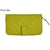 Women's Lime Green Quilted Wallet Purse -